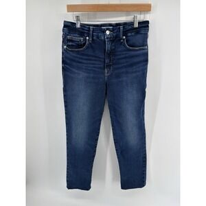 Good American Women's Jeans Size 10/30 Good Classic Boot Cut Indigo 511 *hemmed